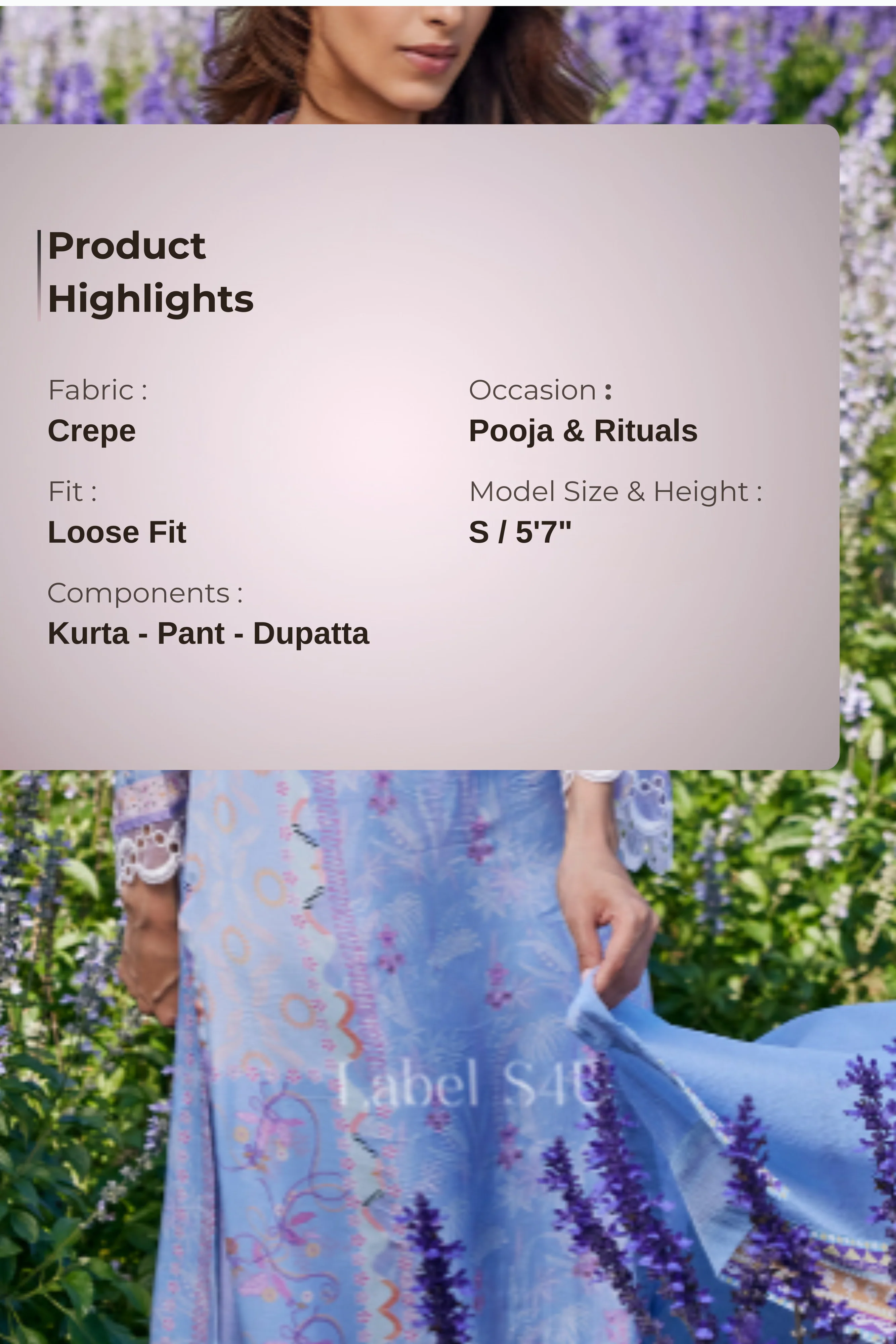 Gulzar-Floral Printed-Suit Set - Image 4