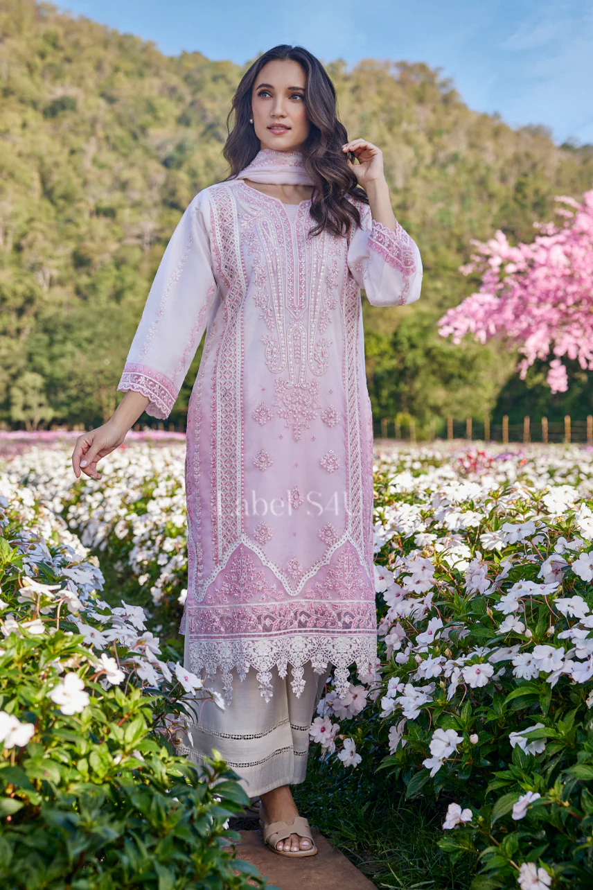 Husn Blush Cutwork-Suit Set