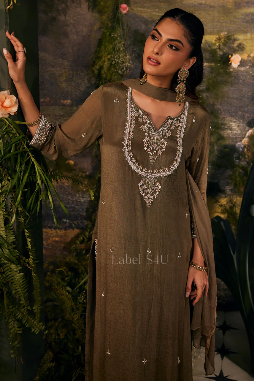Imperial Olive Handwork -Suit Set - Image 3