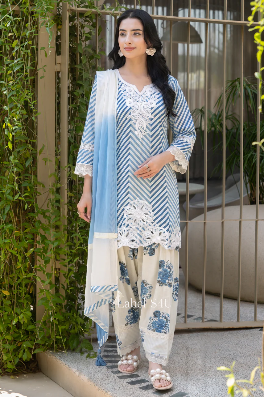 Ivyra Embroidered Farshi Salwar Set