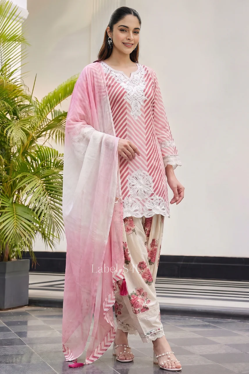 Ivyra Embroidered Farshi Salwar Set - Image 2