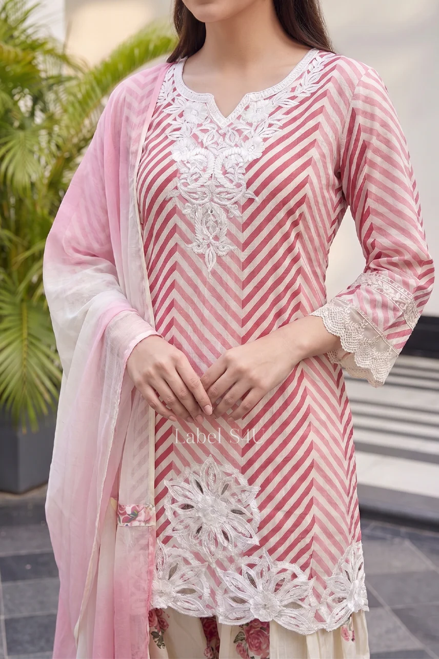 Ivyra Embroidered Farshi Salwar Set - Image 6