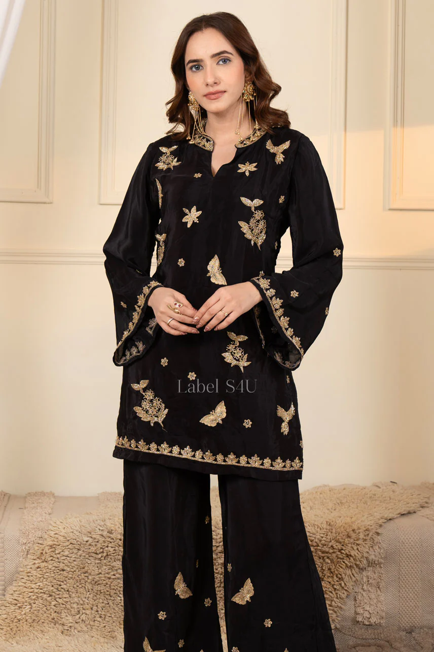 Majestic Black-Co-ord Set - Image 2