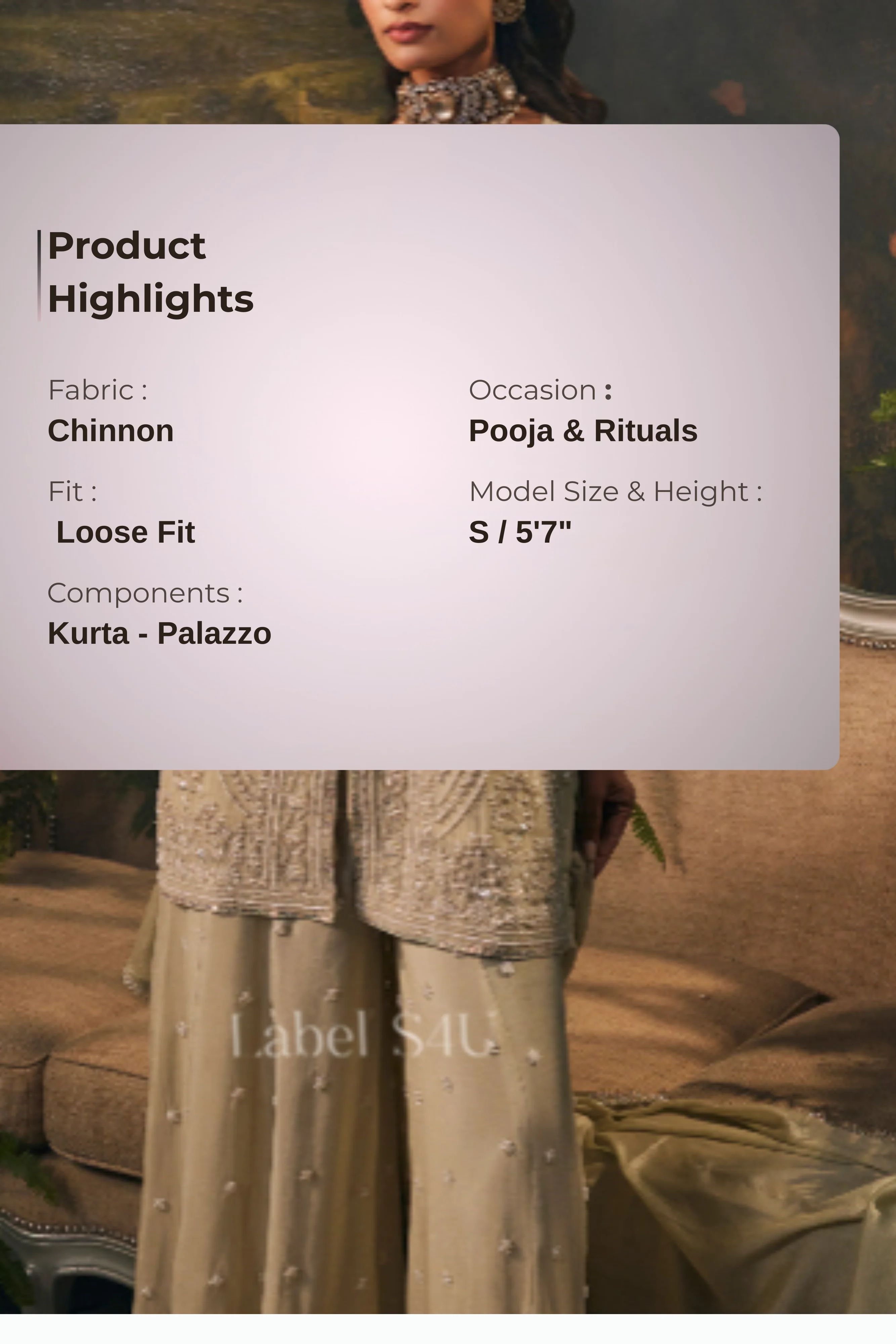 Meher-Handwork Palazzo Set - Image 4