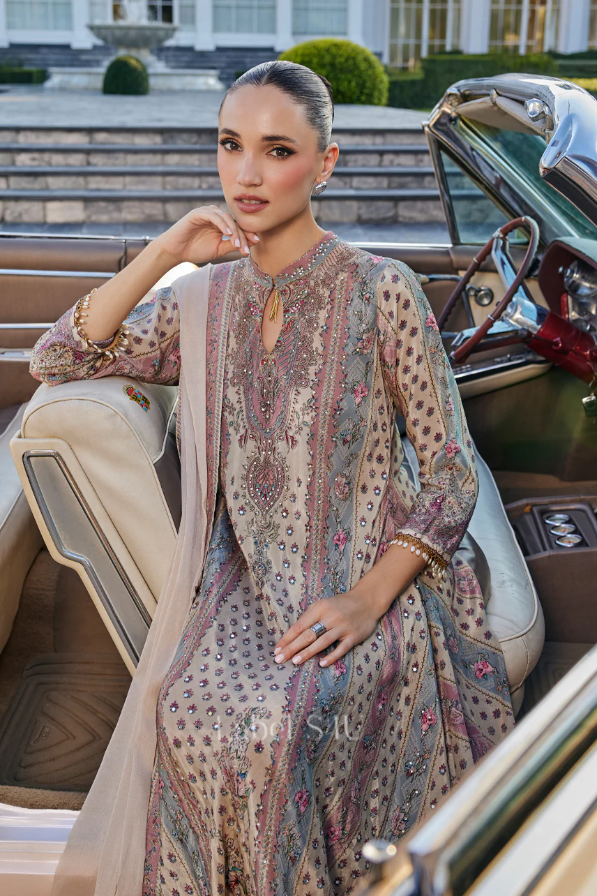Mehrnaz Printed-Anarkali Set - Image 2