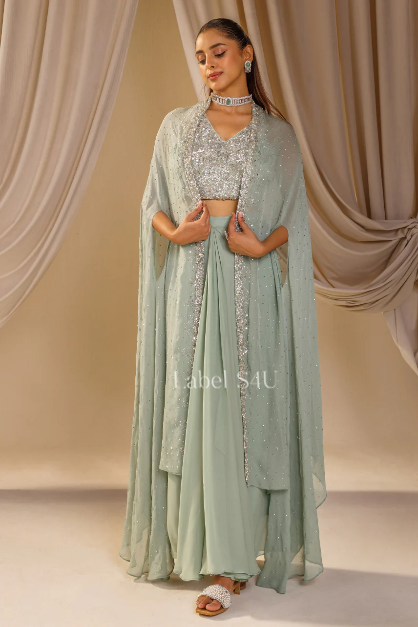 Mint Majesty-Cape Set