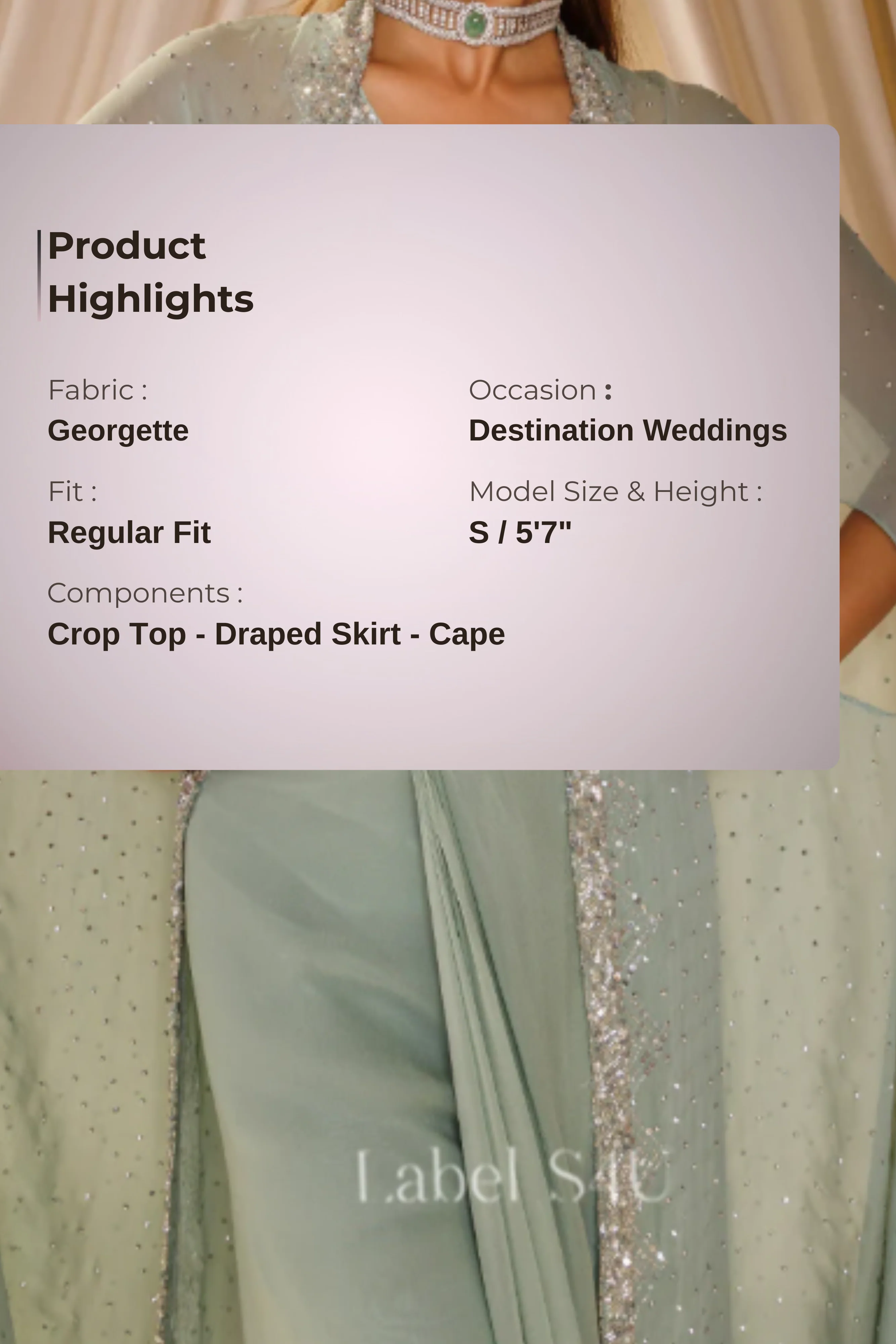 Mint Majesty-Cape Set - Image 9