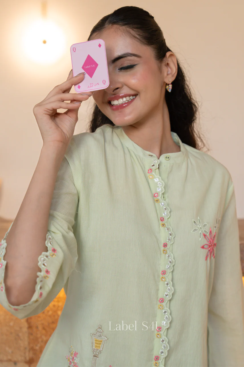 Mint Muse Cotton Shirt - Image 2