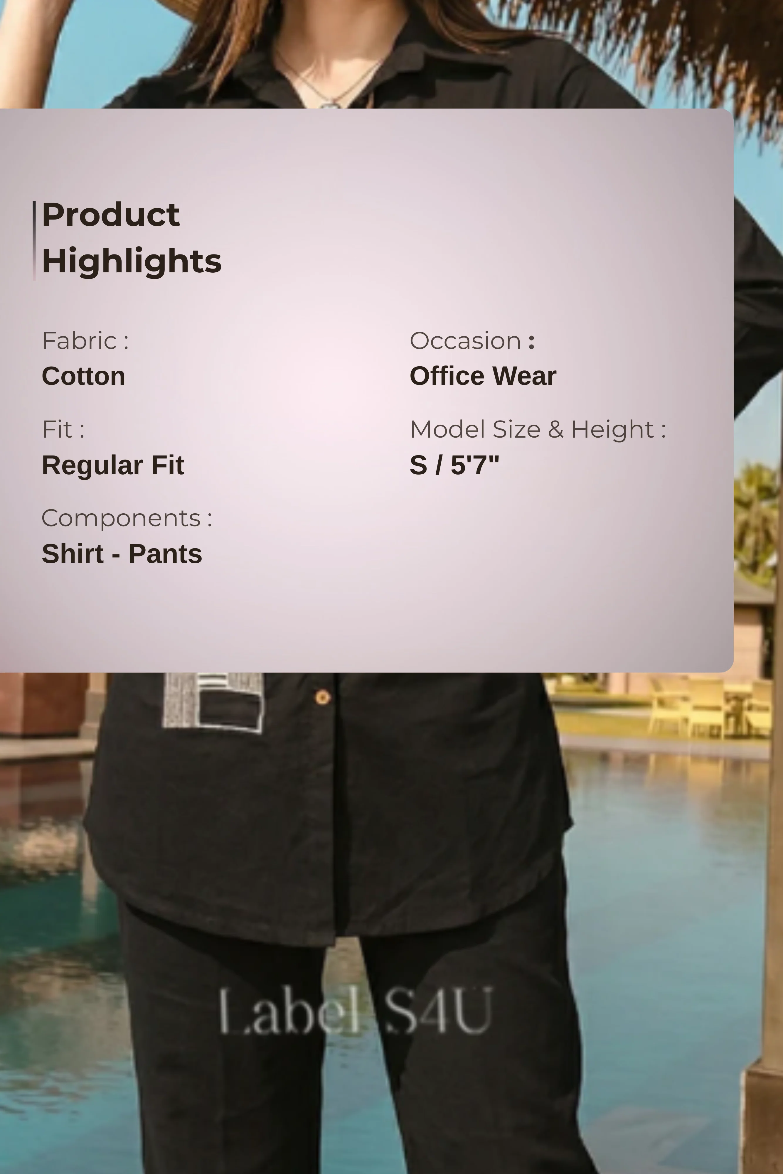 Modern Grid Printed Co-ord Set - Image 5