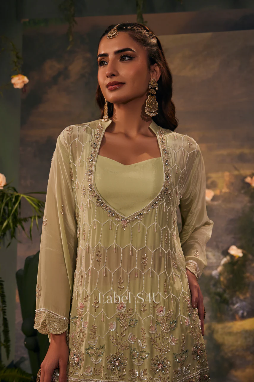 Noor-e-Pista Handwork-Co-ord Set - Image 2