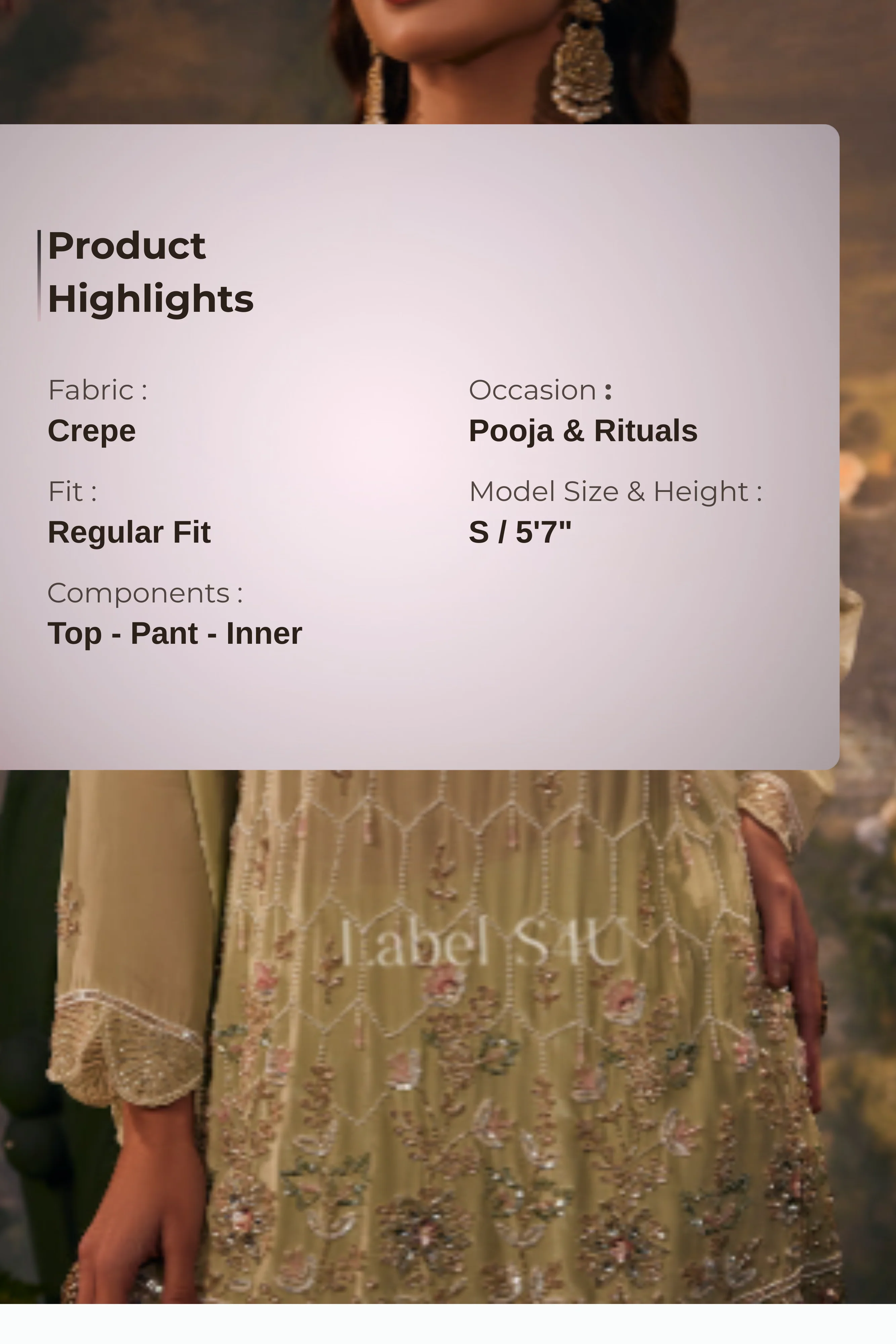 Noor-e-Pista Handwork-Co-ord Set - Image 7