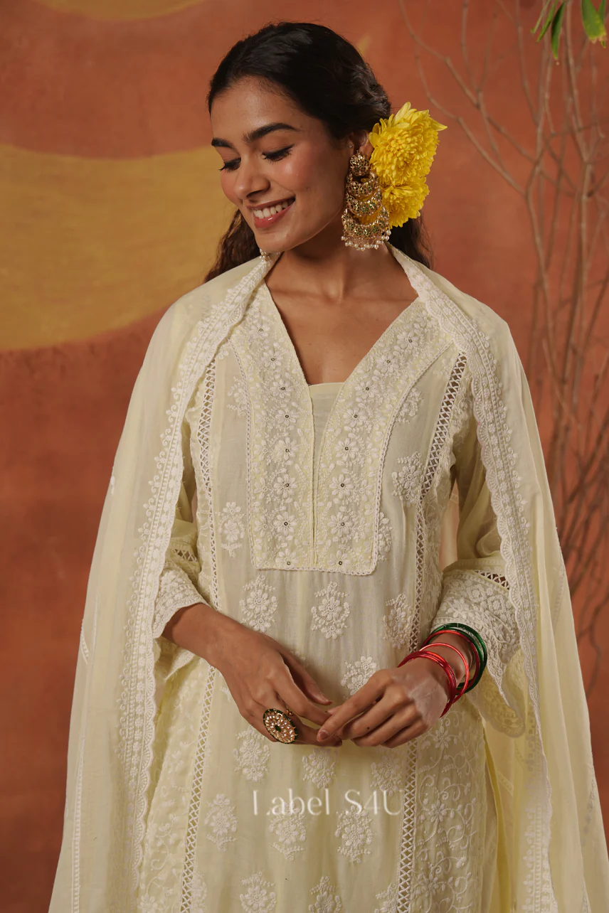 Royal Chikankari Suit Set - Image 7