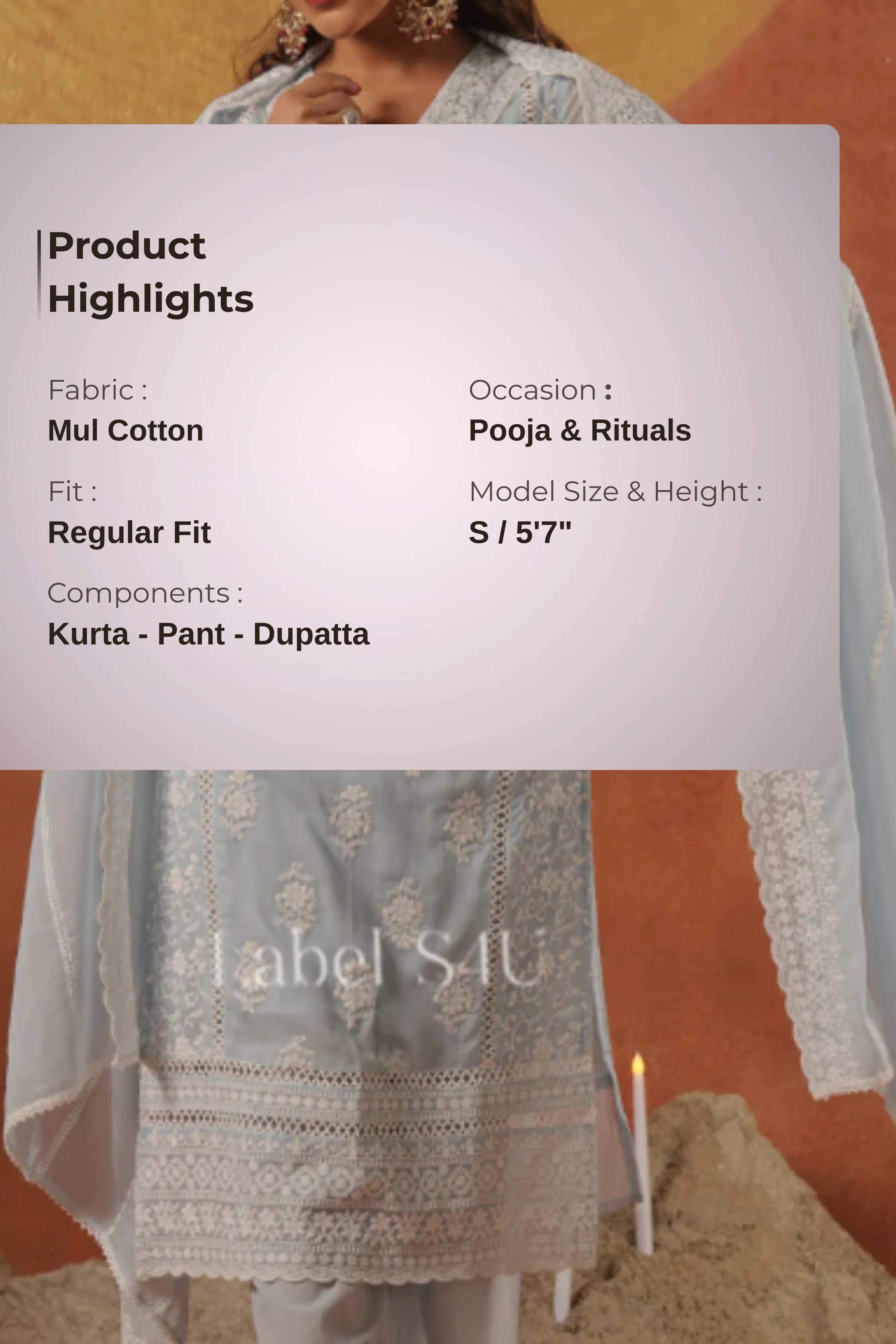 Royal Chikankari Suit Set - Image 9