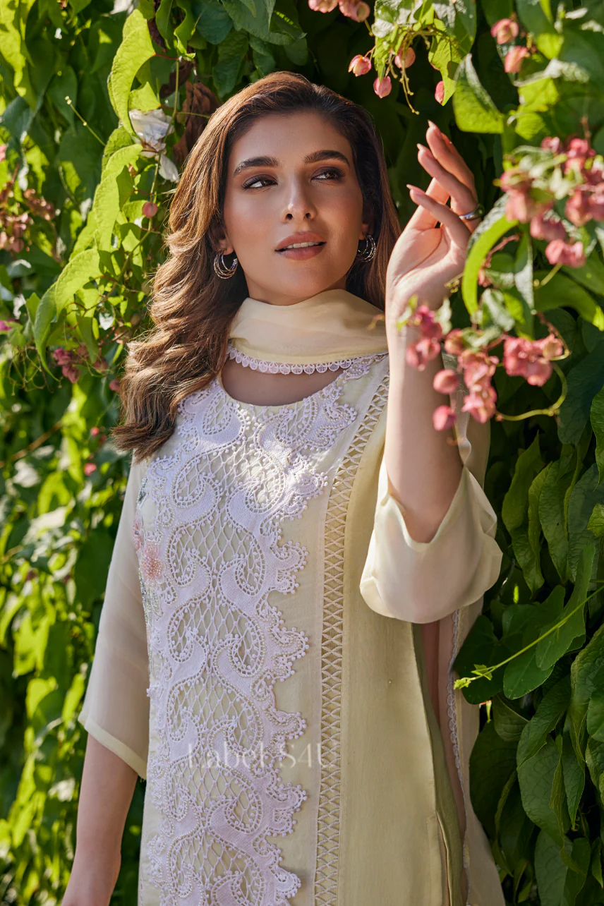 Noor Yellow Cutwork-Suit Set - Image 3