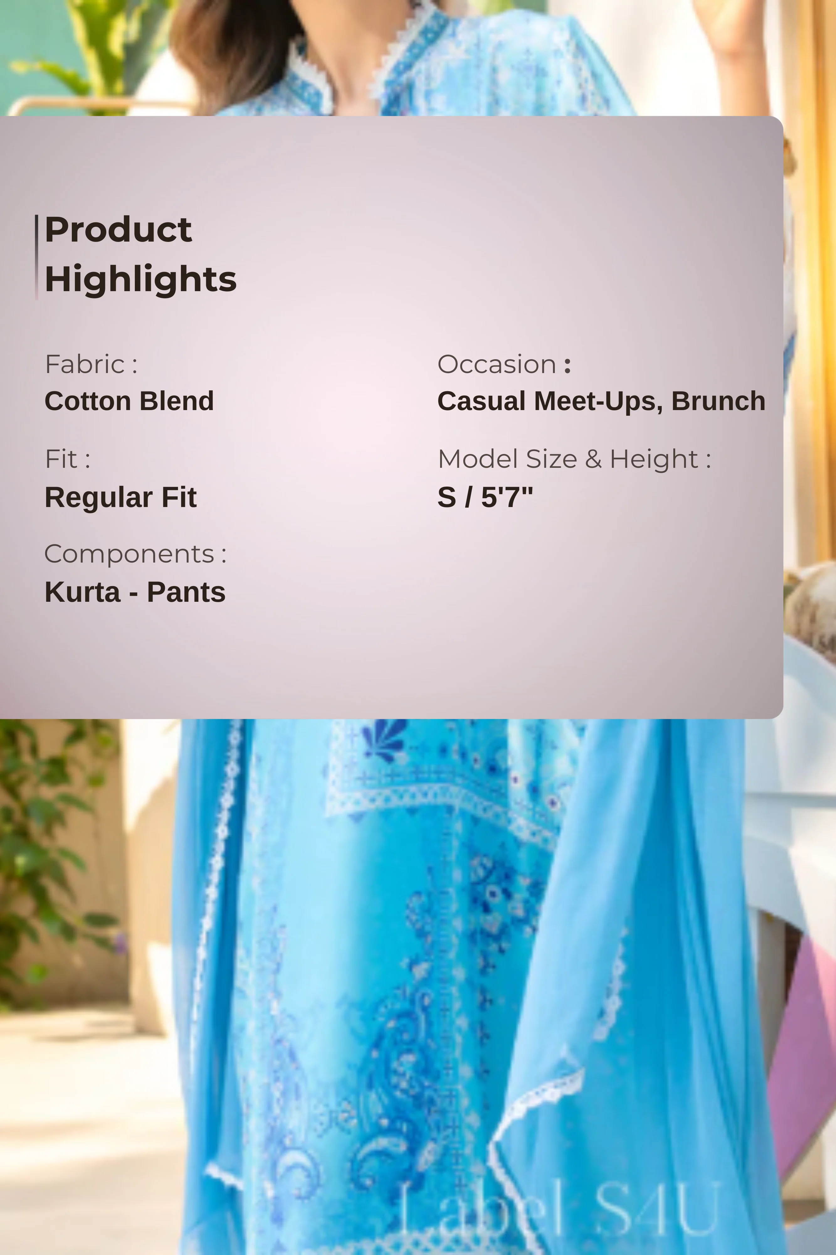 Ocean Bloom embellished suit set - Image 4