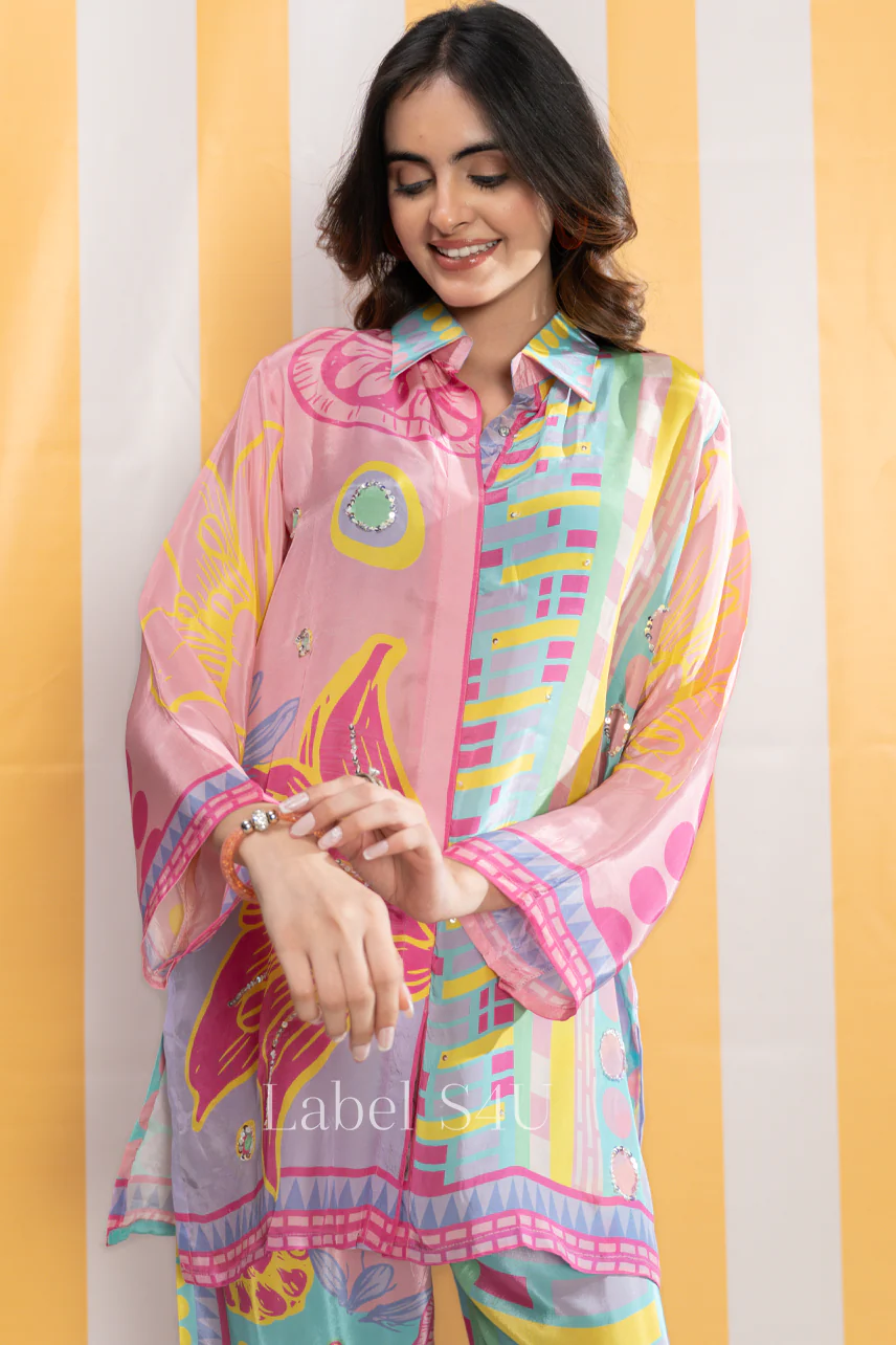 Palette Printed Crepe Co Ord Set - Image 2