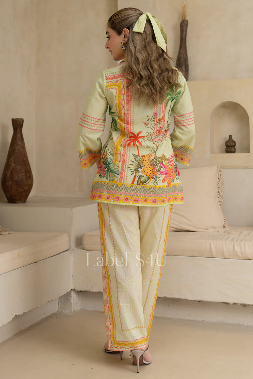 Palm Printed Cotton Co-ord set - Image 3