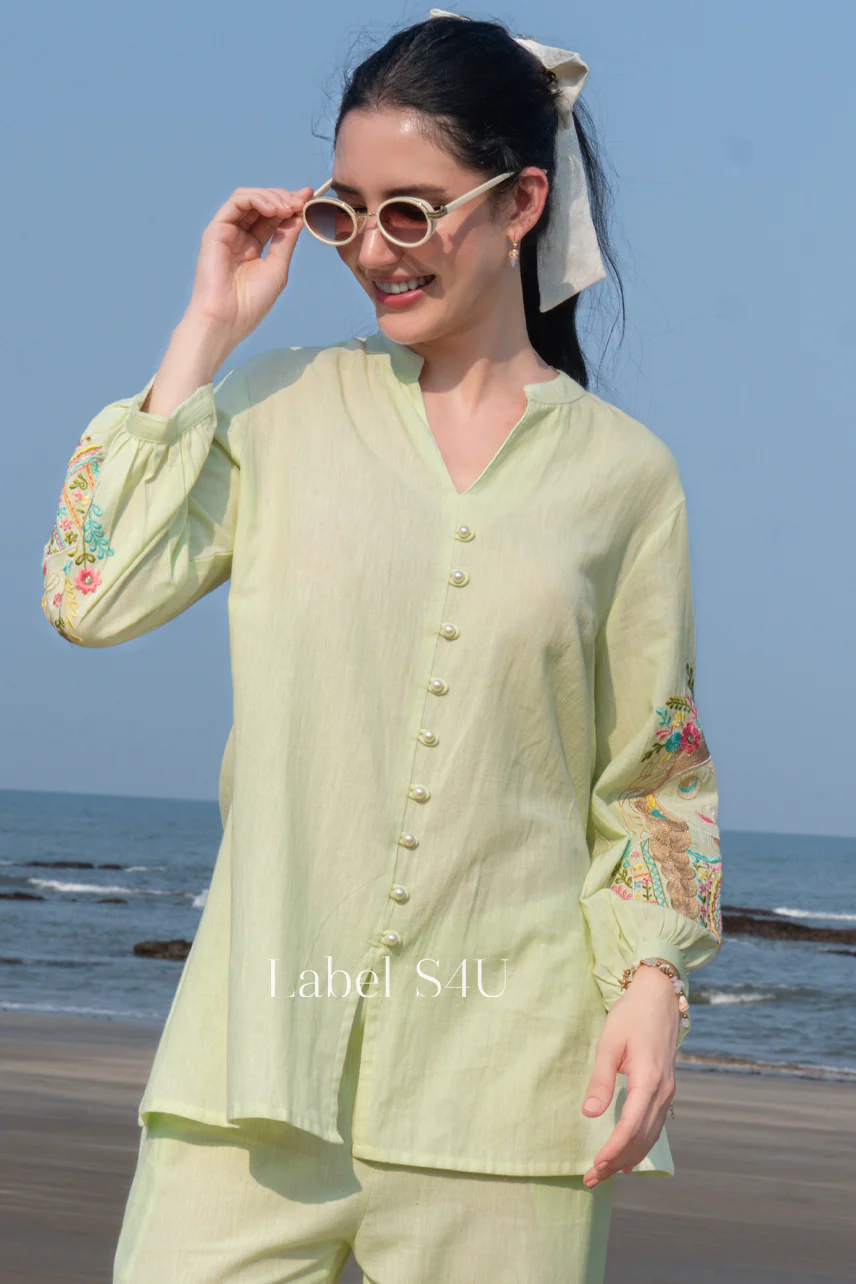 Pastel Floral Cotton Co-ord Set - Image 2