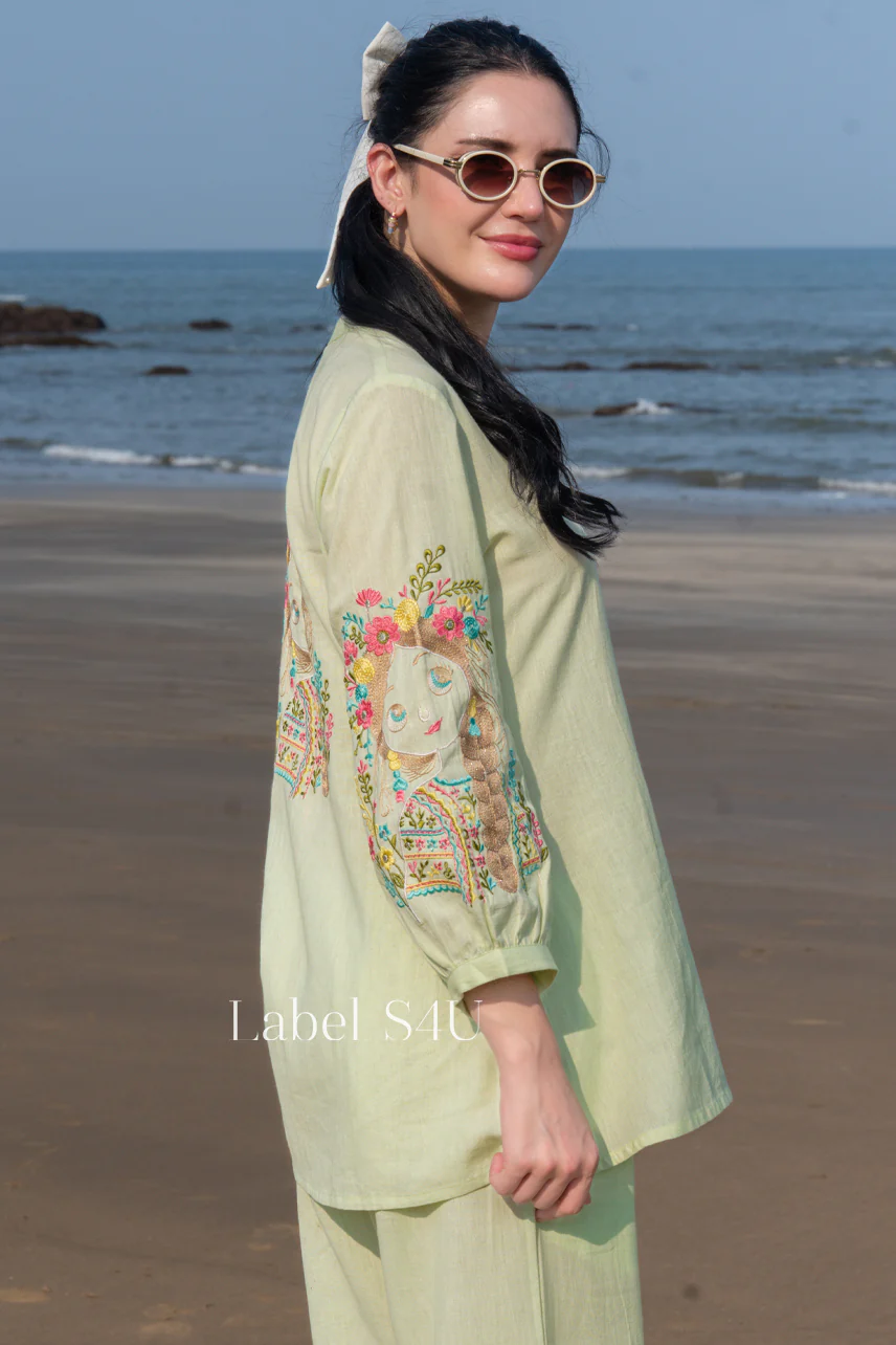 Pastel Floral Cotton Co-ord Set - Image 4