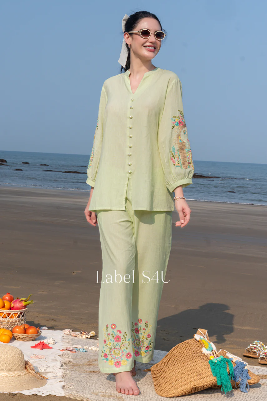 Pastel Floral Cotton Co-ord Set - Image 5