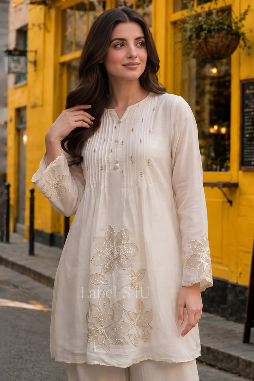 Pearl Fleurline Embroidered Co-ord Set - Image 2
