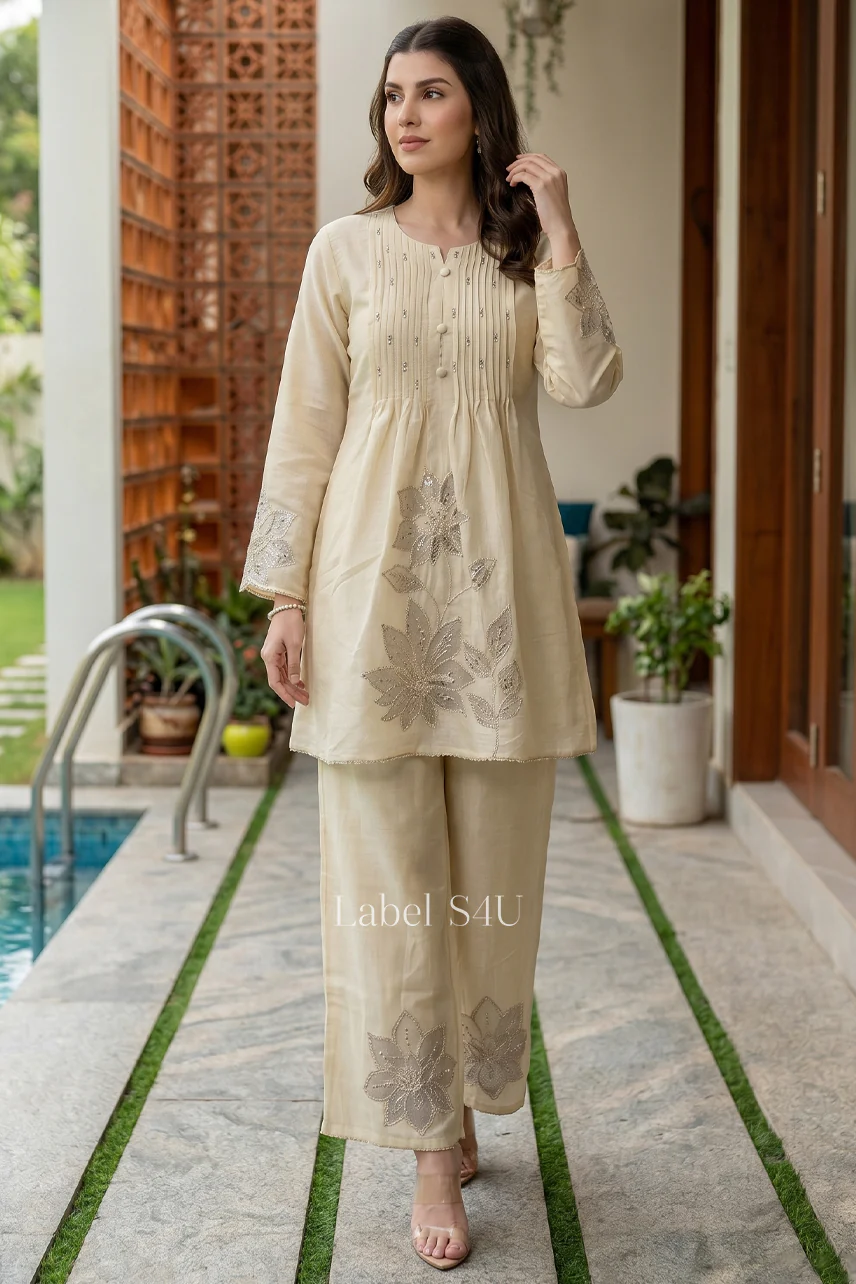 Pearl Fleurline Embroidered Co-ord Set - Image 5