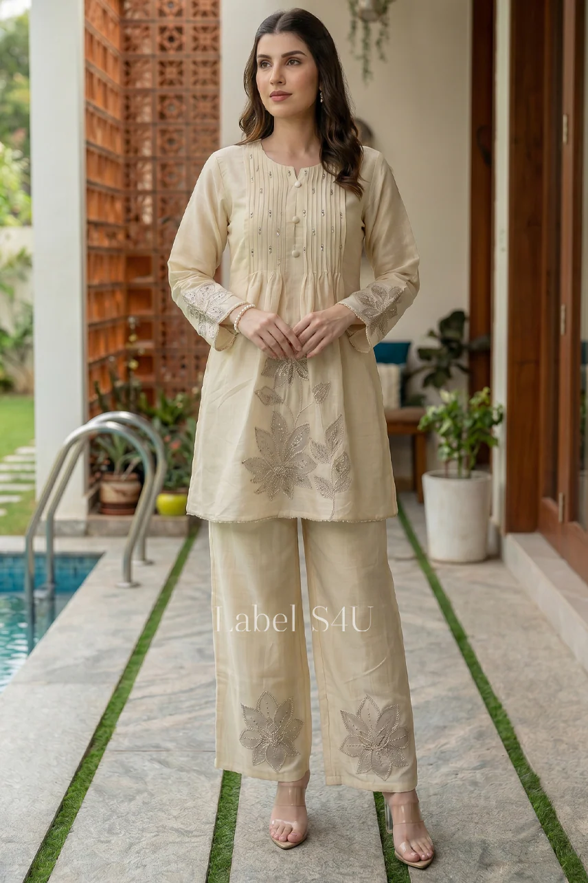 Pearl Fleurline Embroidered Co-ord Set - Image 7