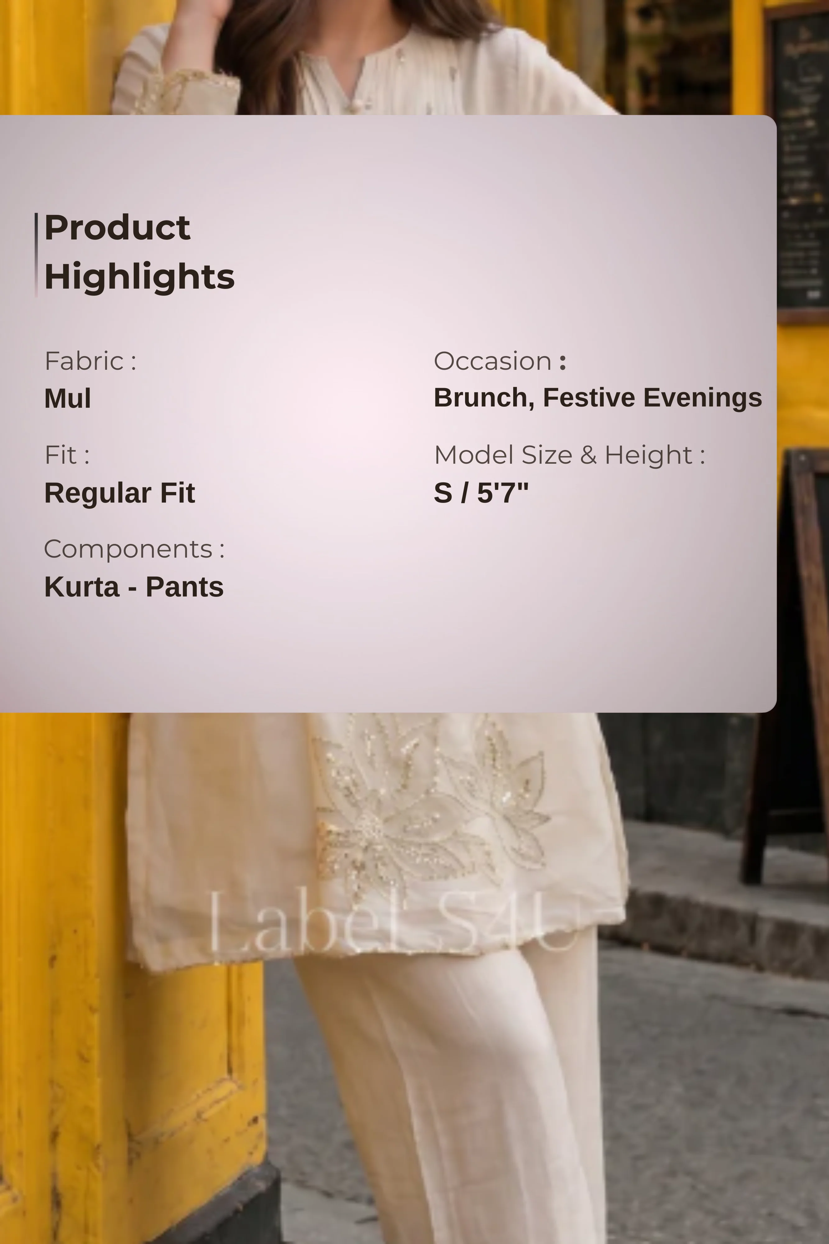 Pearl Fleurline Embroidered Co-ord Set - Image 9