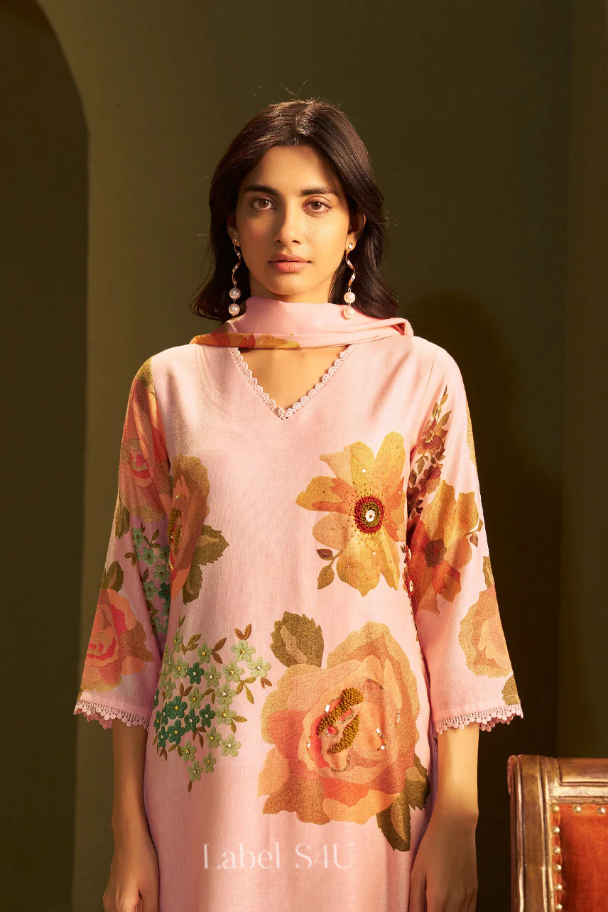 Petal Crush Linen-Suit Set - Image 2