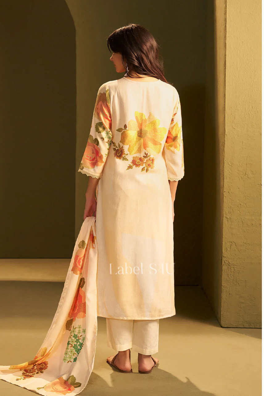 Petal Crush Linen-Suit Set - Image 6