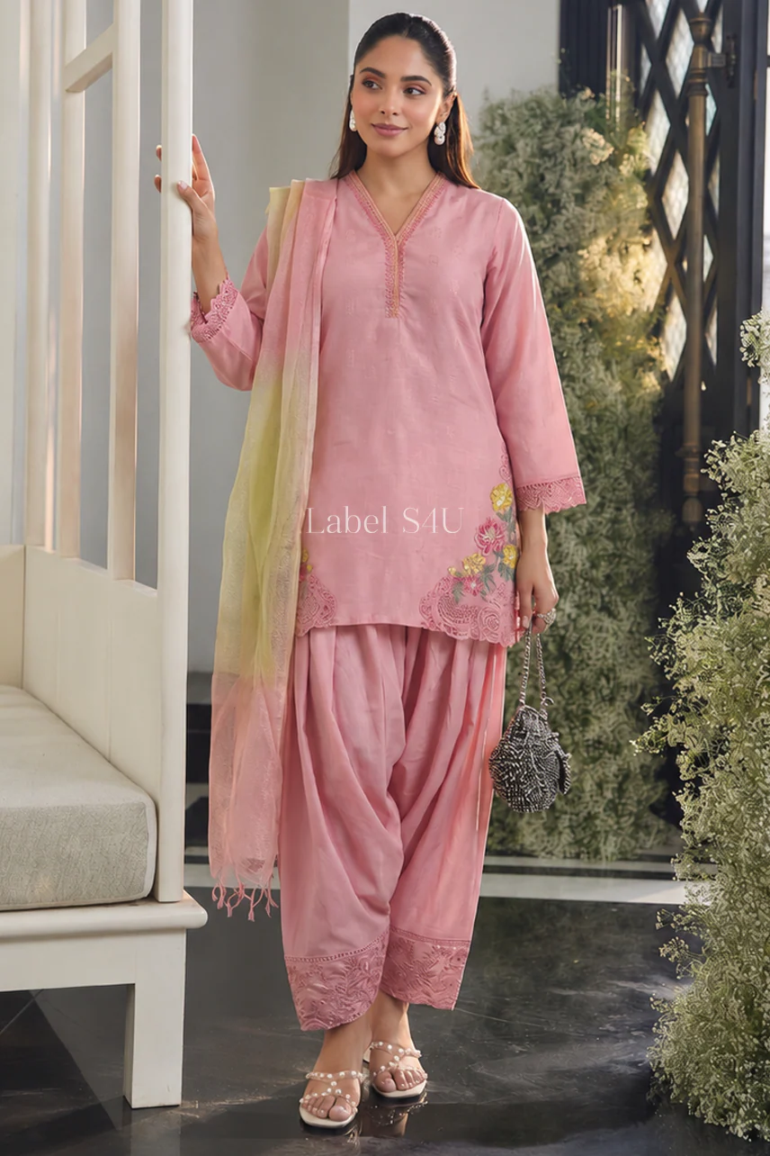 Petal Grace Cotton Farshi Salwar Set - Image 11