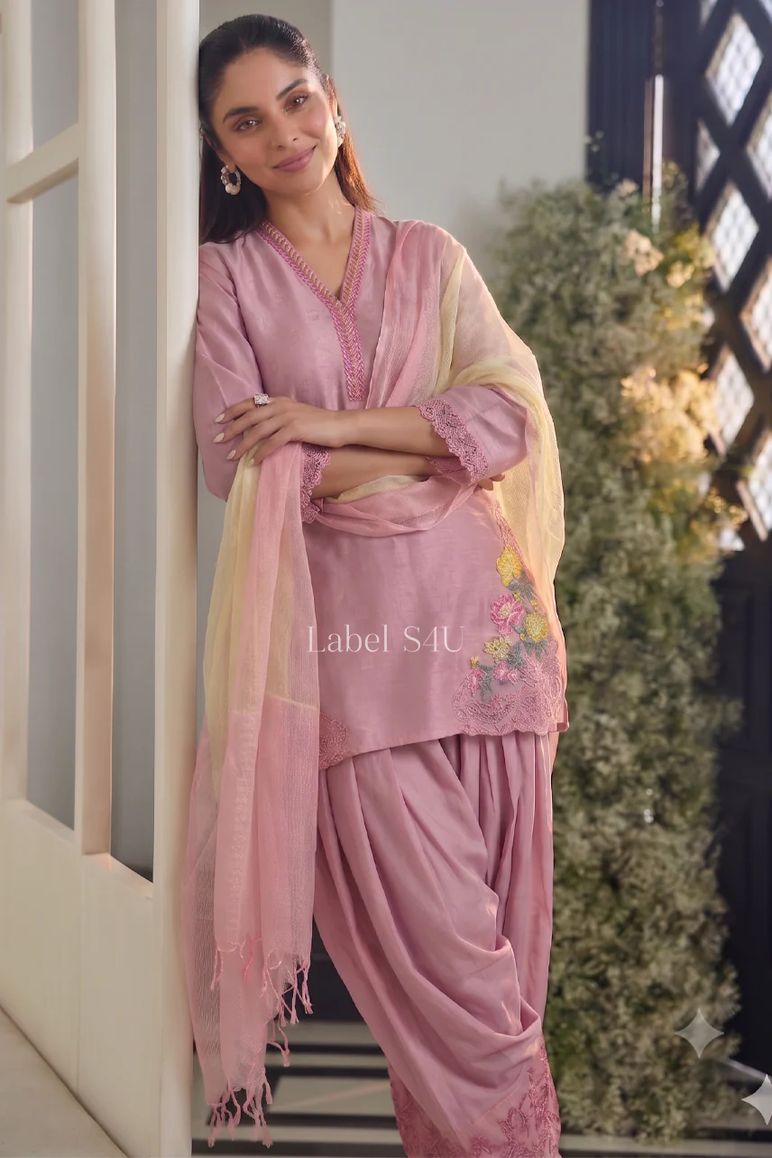 Petal Grace Cotton Farshi Salwar Set - Image 12