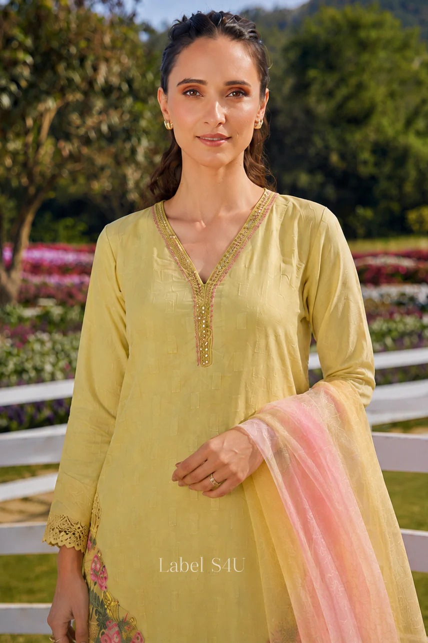 Petal Grace Cotton Farshi Salwar Set - Image 8