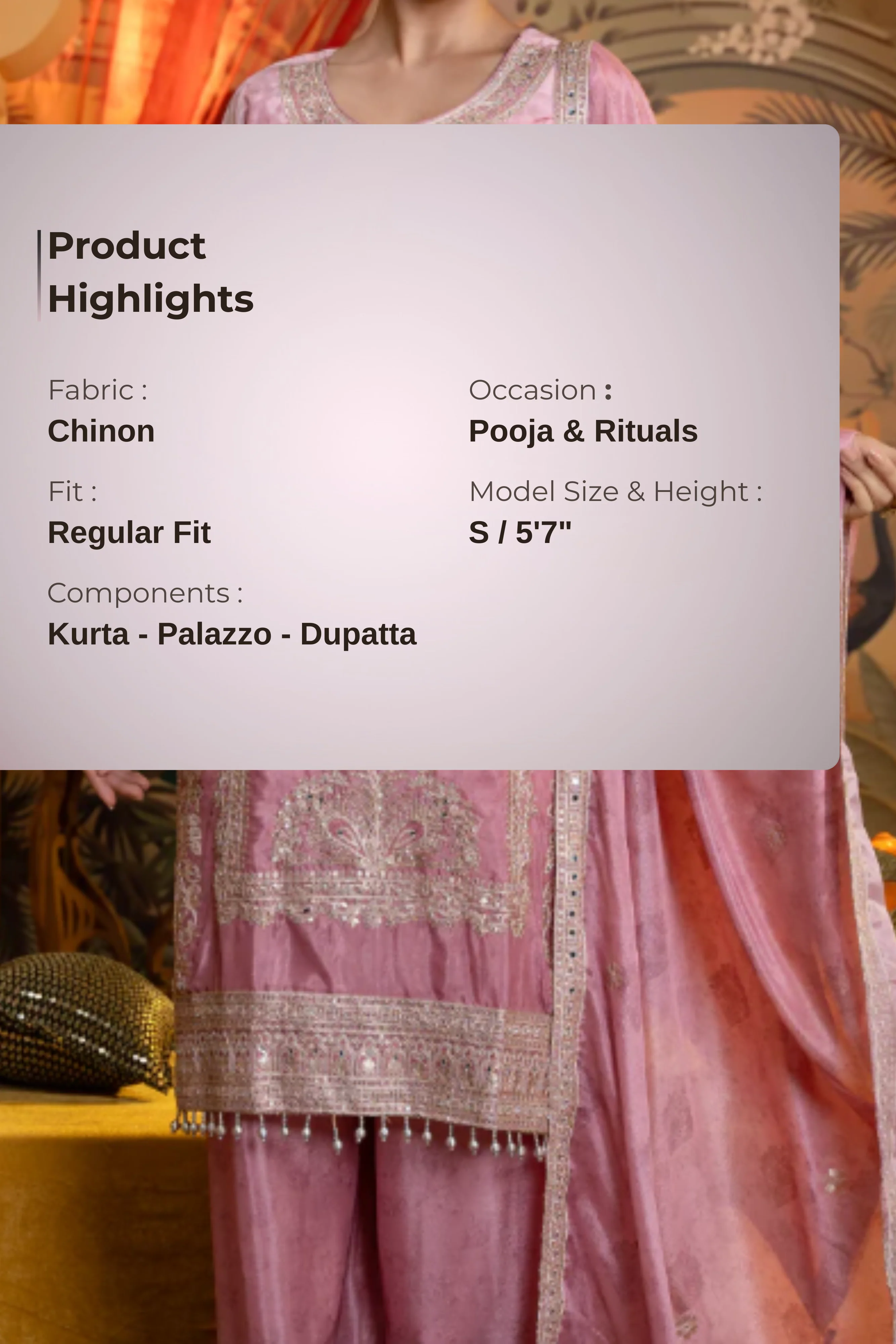 Pink Affair-Palazzo Set - Image 4