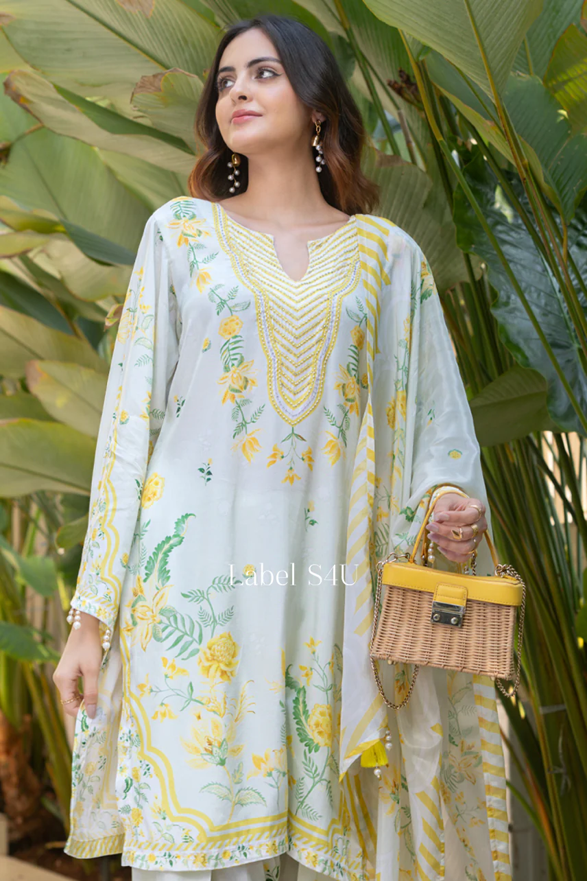 Pista Breeze Printed Farshi Salwar Set - Image 4