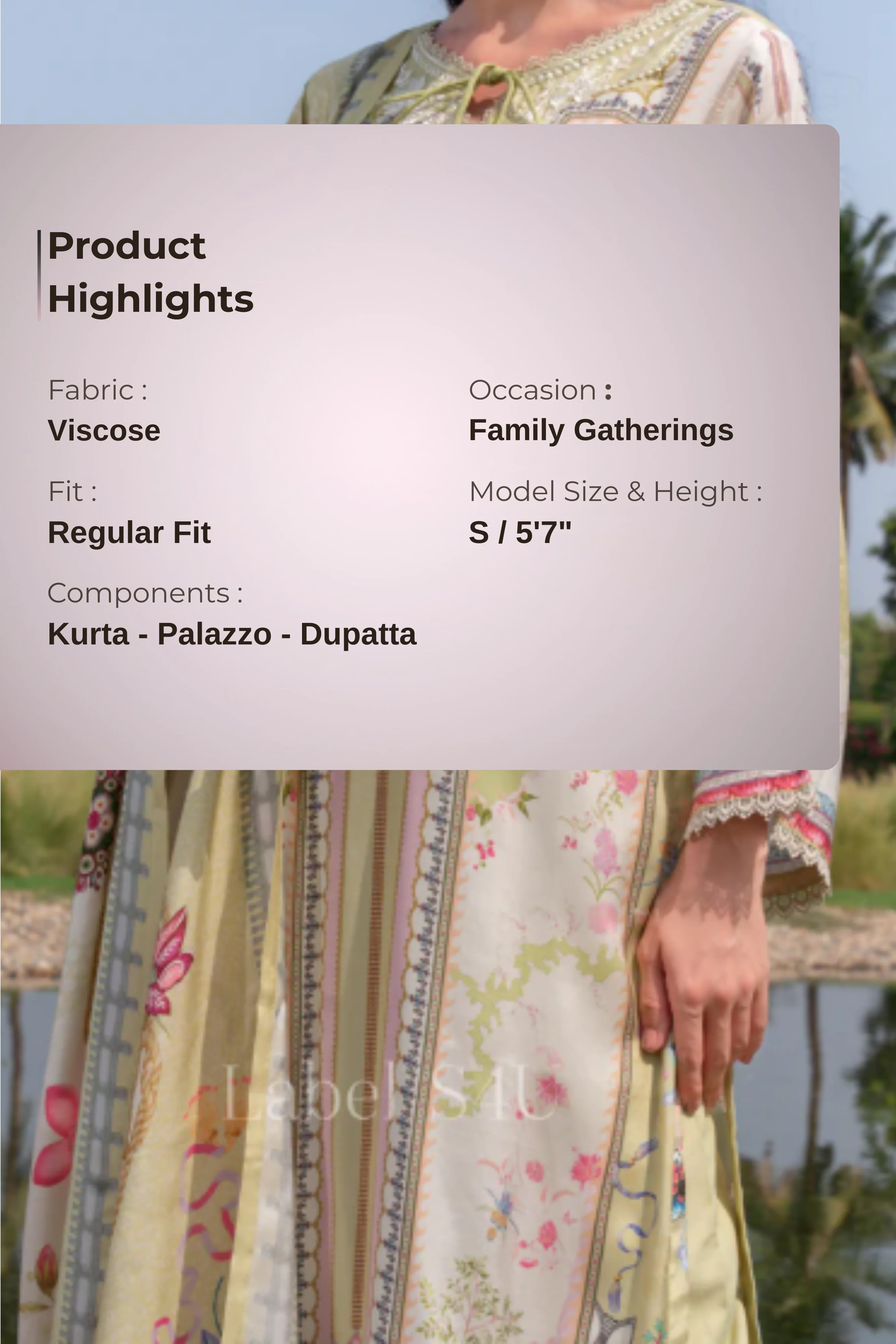 Pista Printed Palazzo Set - Image 5