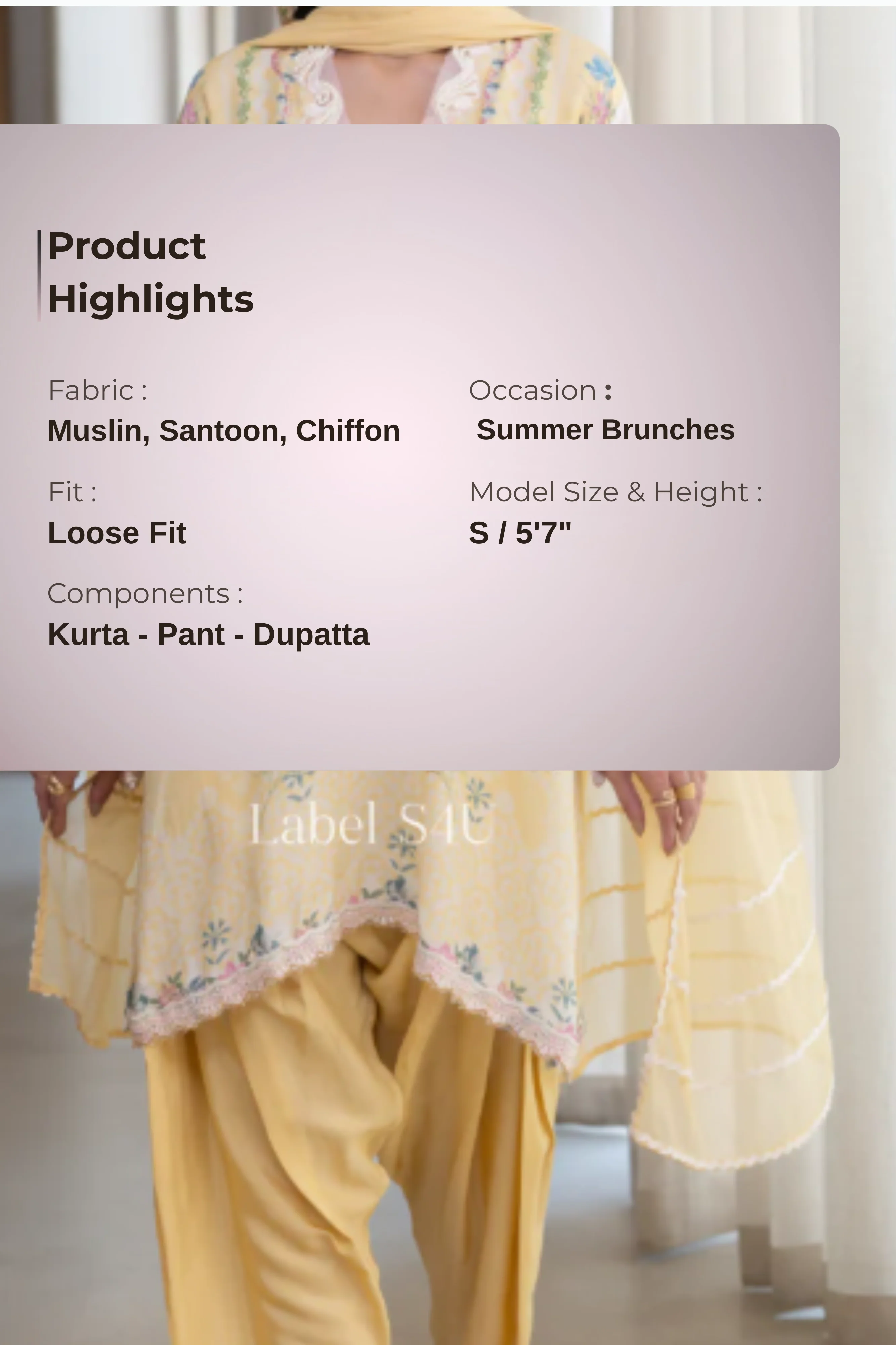 Pretty In Yellow Farshi Salwar Set - Image 5