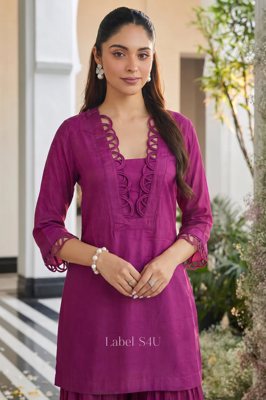 Regal Solid Farshi Co-ord Set - Image 4