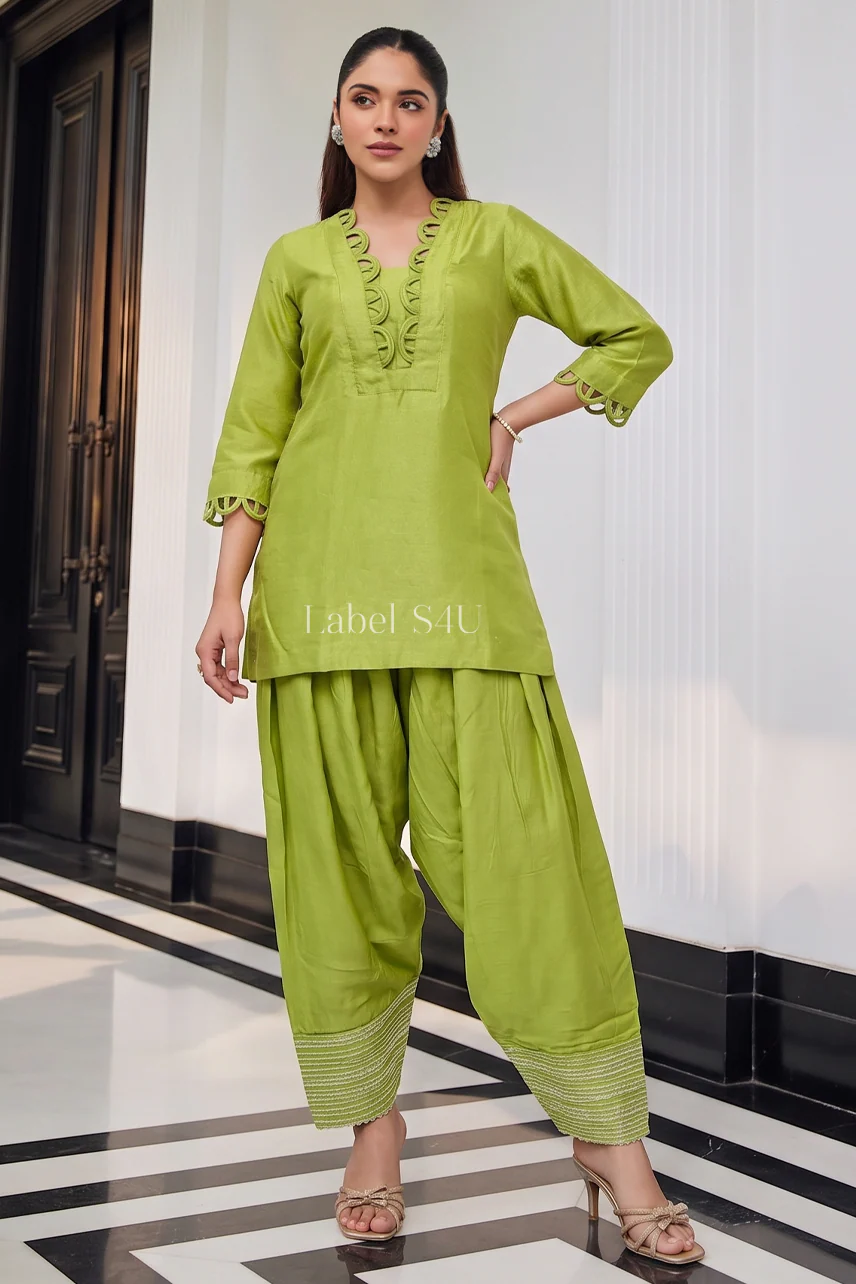 Regal Solid Farshi Co-ord Set - Image 7