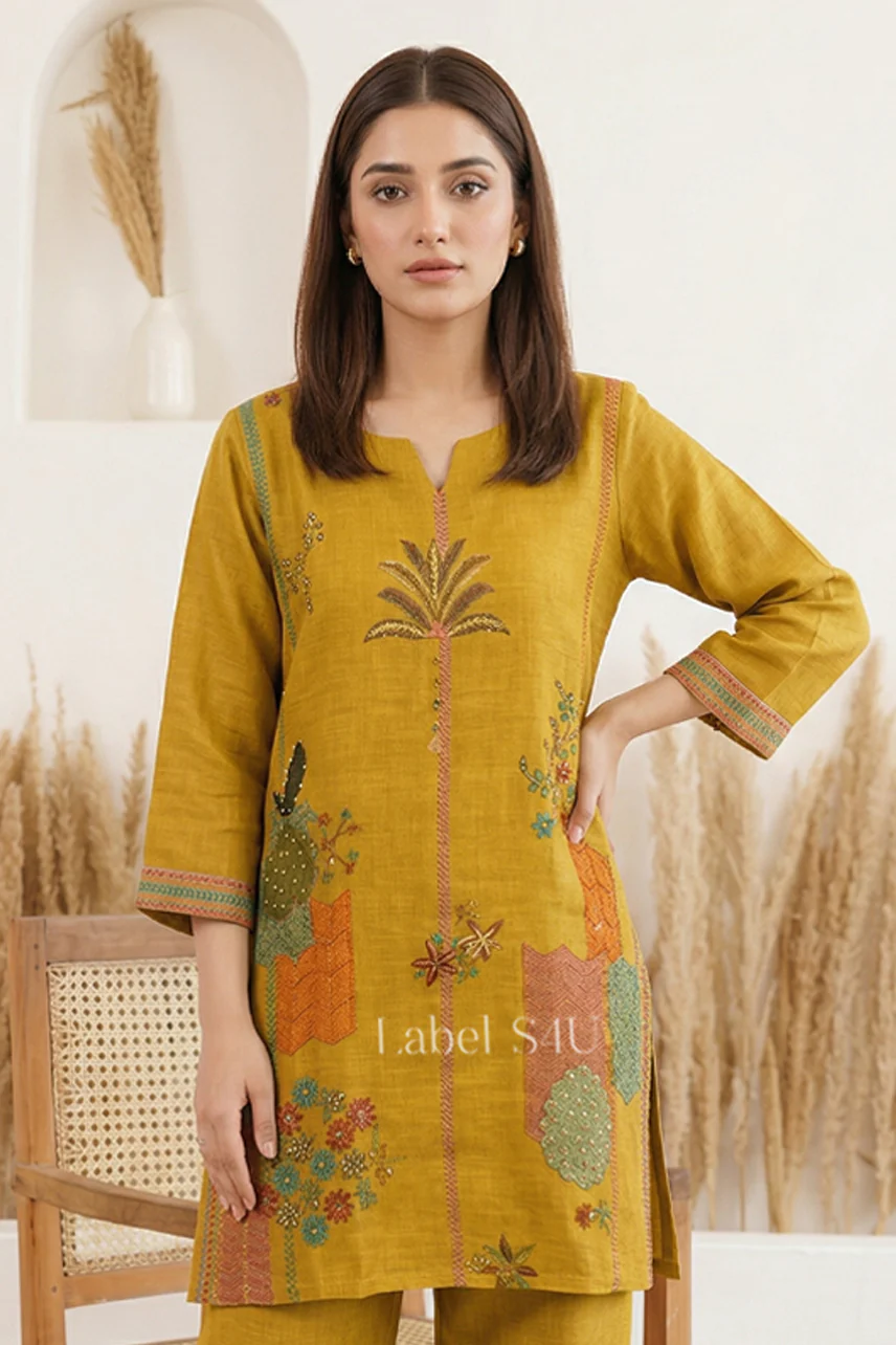 Retro Floral Linen-Co-ord Set - Image 2