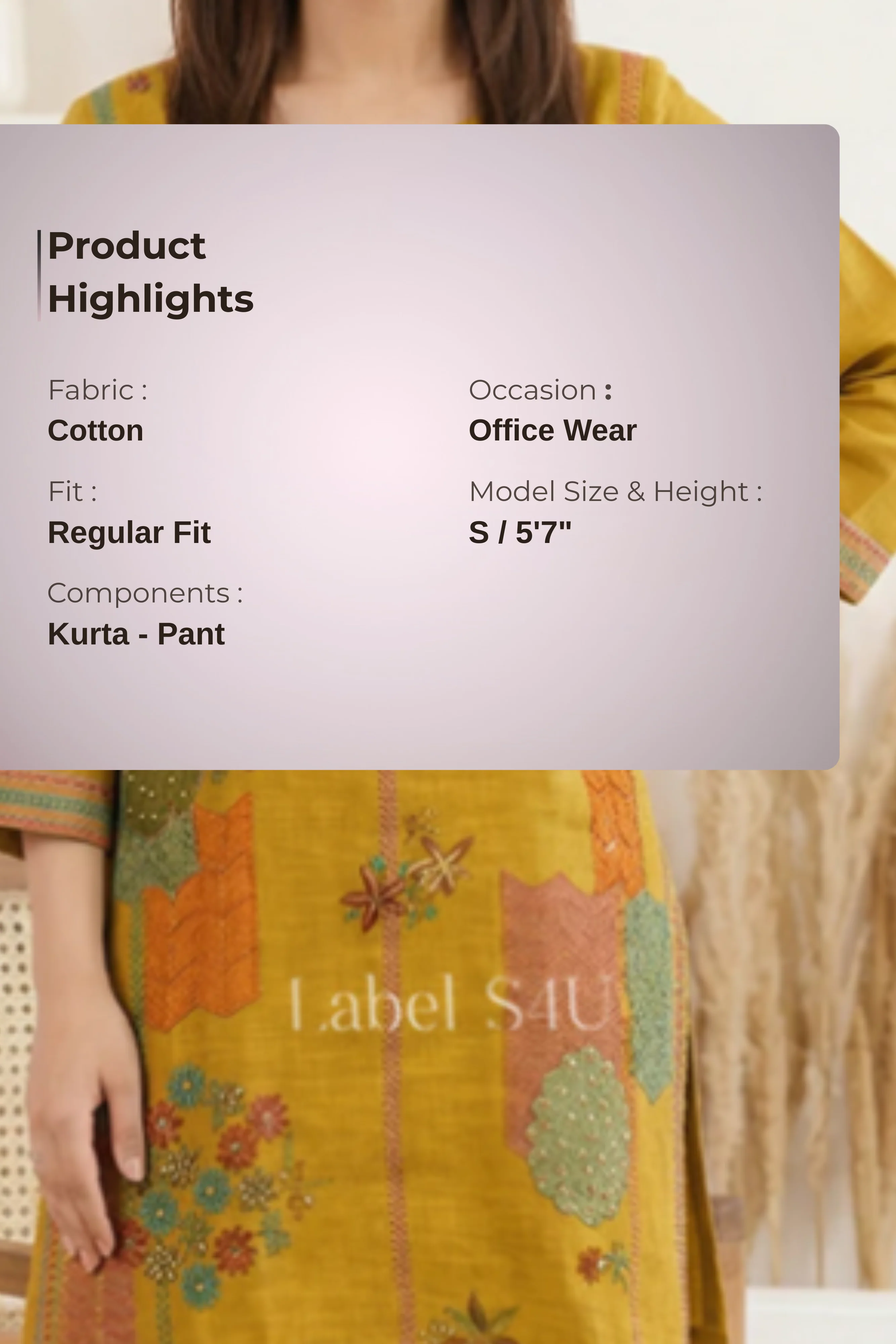 Retro Floral Linen-Co-ord Set - Image 5