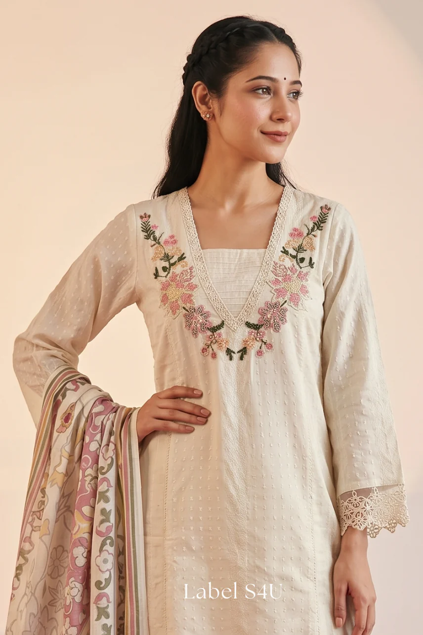 Rose Bloom Cotton Suit Set - Image 2