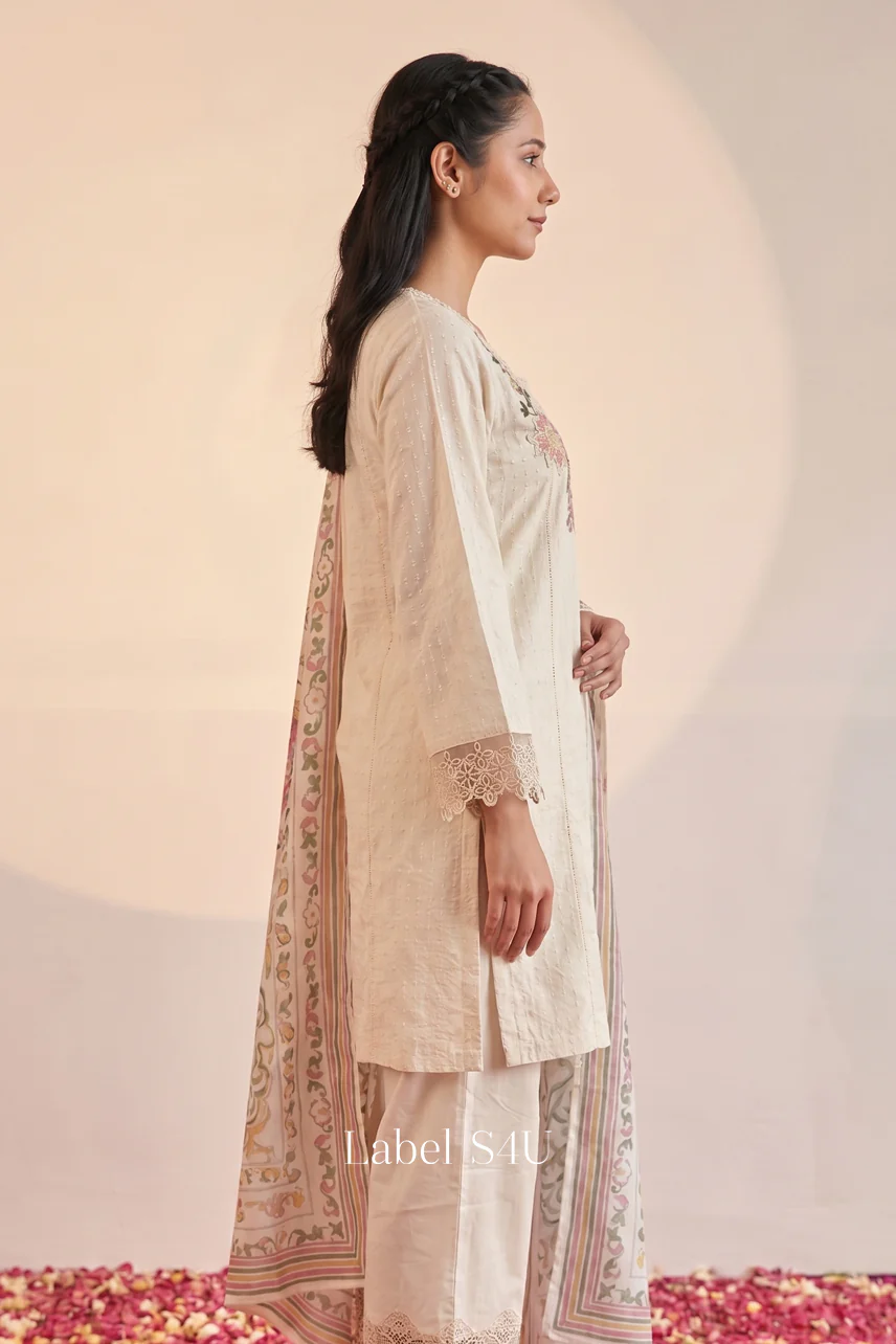 Rose Bloom Cotton Suit Set - Image 3
