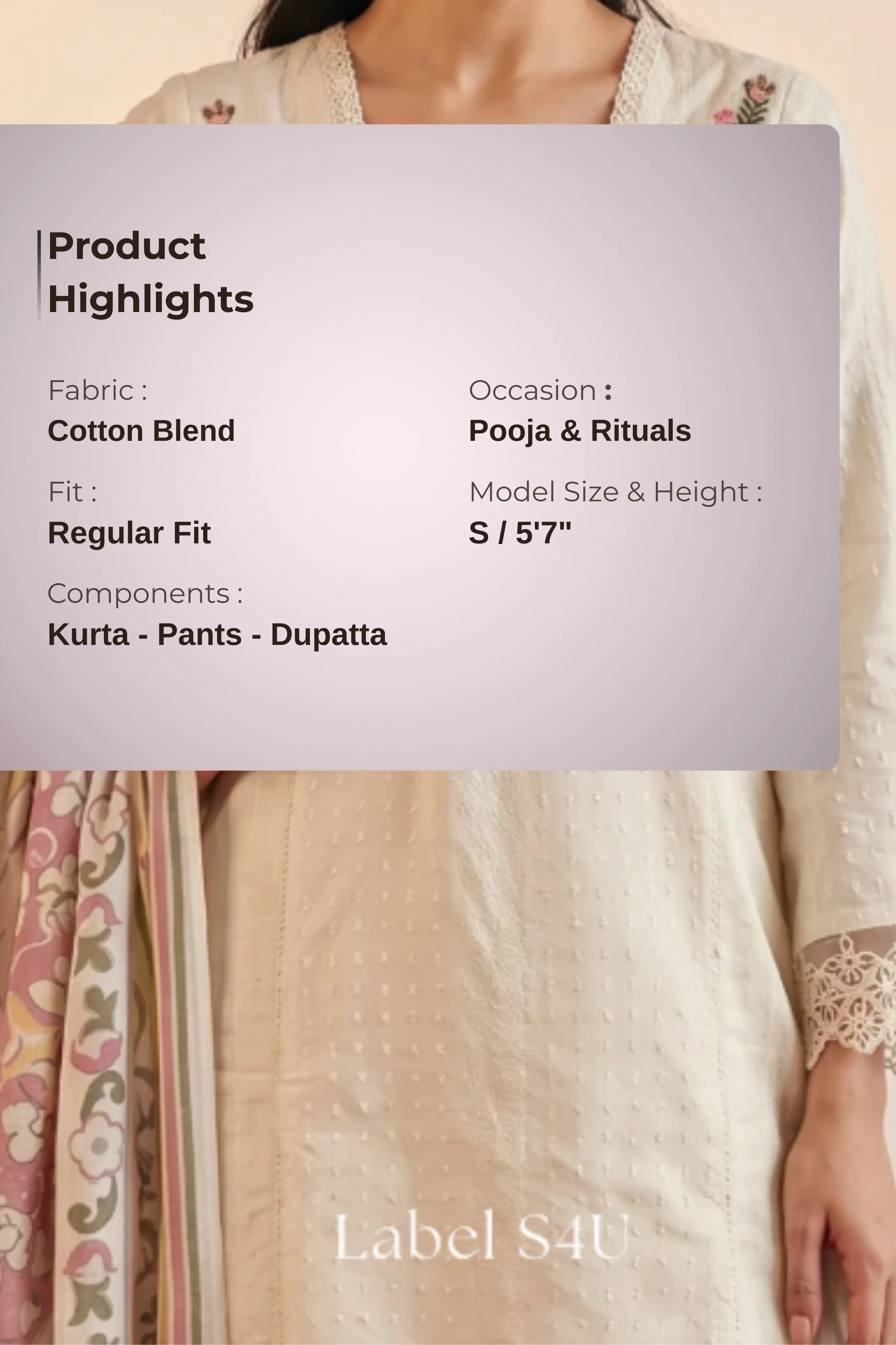 Rose Bloom Cotton Suit Set - Image 6