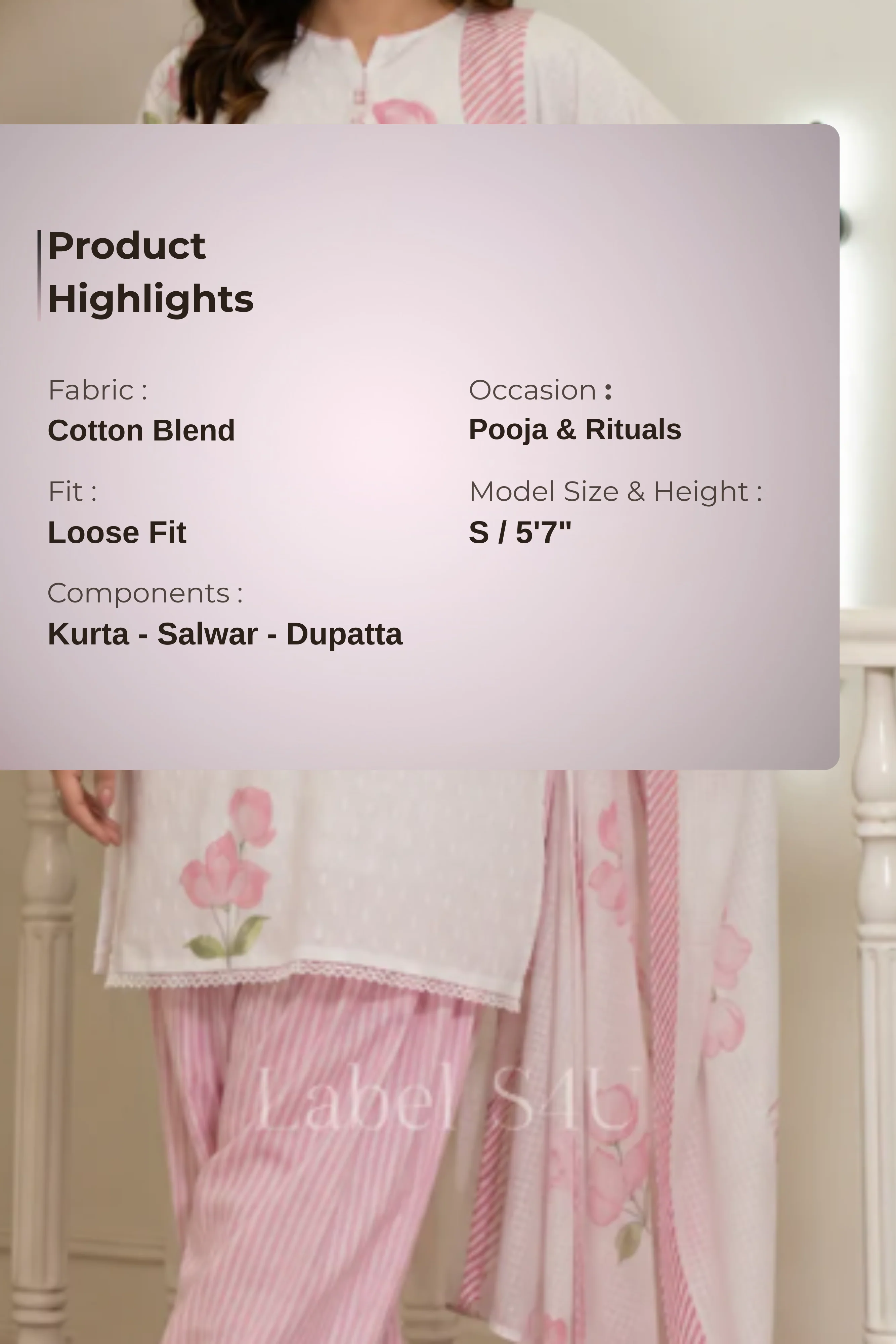Rosewater Printed farshi salwar Set - Image 5
