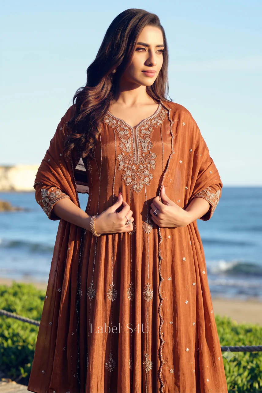 Royal Mehfil Handwork-Anarkali Set - Image 4