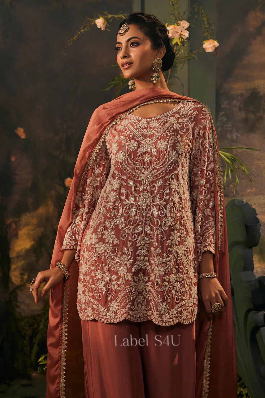 Ruh Motiwork-Palazzo Set - Image 2