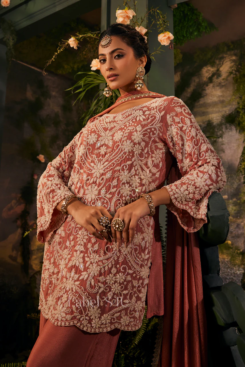 Ruh Motiwork-Palazzo Set - Image 3