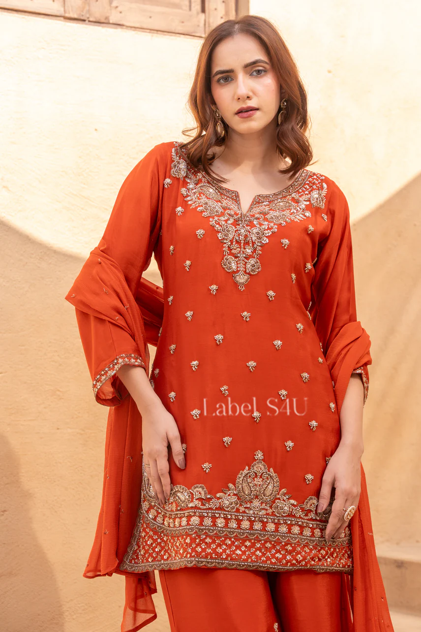 Saffron Grace Handwork- Suit Set - Image 2