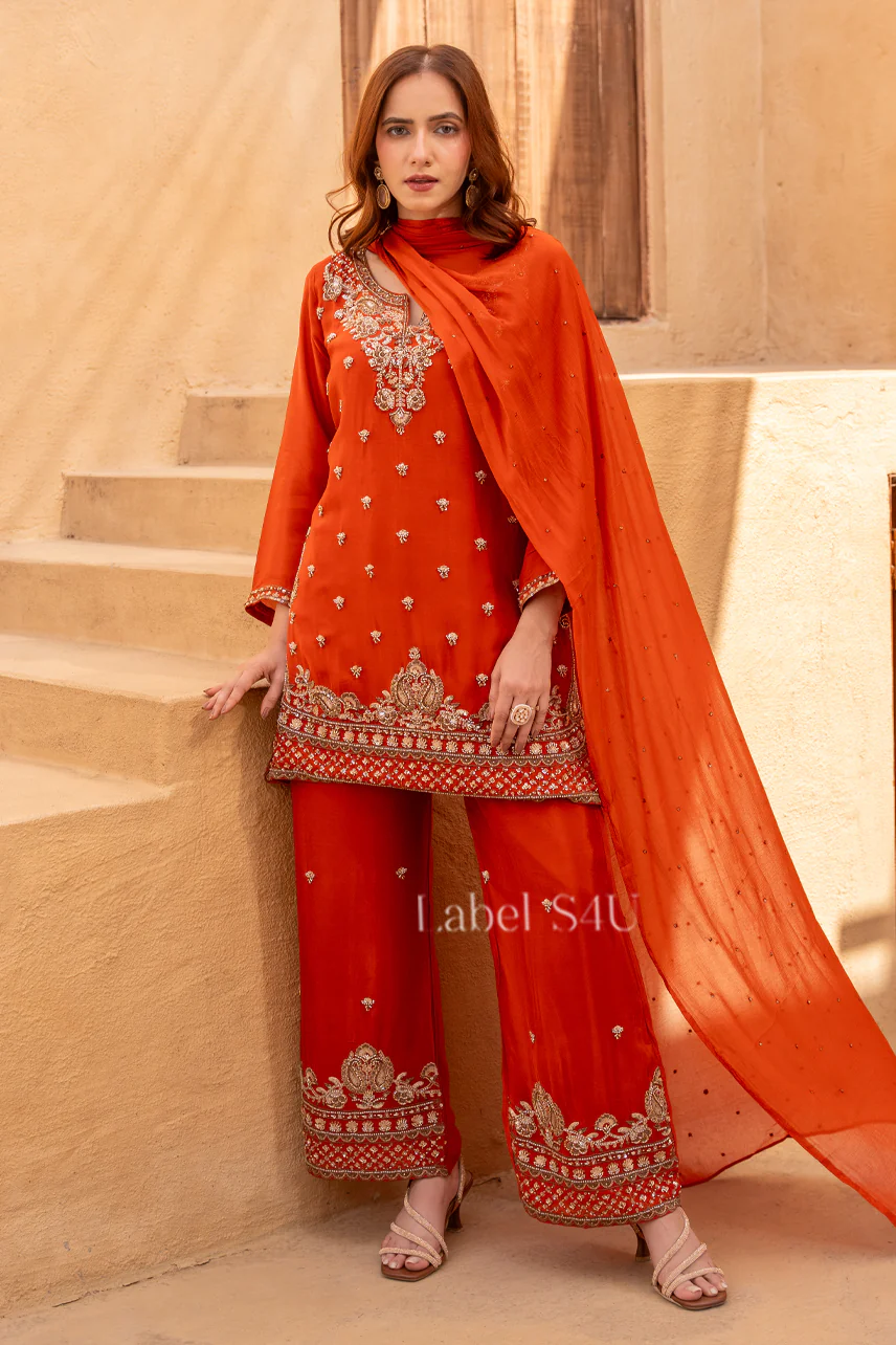 Saffron Grace Handwork- Suit Set - Image 3